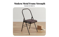 Foldable Folding Exercise Chair Heavy-Duty Exercise Inversion Stool Sturdy Construction Folding Exercise Chair Stable for Beginners, Seniors, Home Use, Office