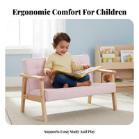 Padded Toddler Chair Soft and Comfortable Miniature Tufted Armchair for Toddlers