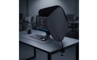 Portable Desktop Privacy Screen with Clamps Lightweight Clamp-on Privacy Screen Flexible Foldable Office Divider Adaptable for Computer Workstation