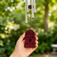 Wooden Wind Chimes, Outdoor Wind Chimes for Garden & Patio, European Design Sympathy Gift, 62cm Custom Engraved