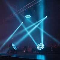 Flat LED Stage Light with Bracket Adjustable LED Par Light Portable Par Can Lightweight for Event Planners, Venues, Weddings