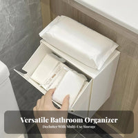 Sanitary Pad Dispenser Waterproof Wall-Mounted Hygiene Caddy Dustproof Lid