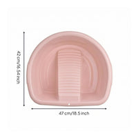 Ribbed Wash Basin Thickened Household Cleaning Molded Plastic