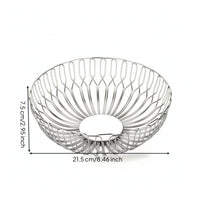Stainless Steel Fruit Basket Lightweight Wire Fruit Basket Versatile Wire Bowlfor Kitchen Counter