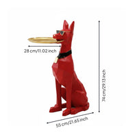 Doberman Statue Light Luxury Design House Ornament Floor Standing
