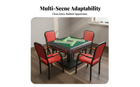 With Armrests Stackable Mahjong Chair Comfortable Office Furniture Sturdy Construction Multipurpose Armchair Easy to Clean for Game Players, Business Owners, Conference Room, Events, Lobby, Reception Area