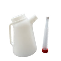 带刻度塑料机油壶加油壶注油器汽修机油枪手动加机油油壶5升套装