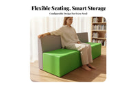 Wear-Resistant Padded Reception Bench Modern Design Combinable Soft Seating Block Multiple Color choices Commercial Furniture Minimalist design for Interior Designers, Office Managers, Waiting Rooms, Lobbies, Offices, Shopping Malls