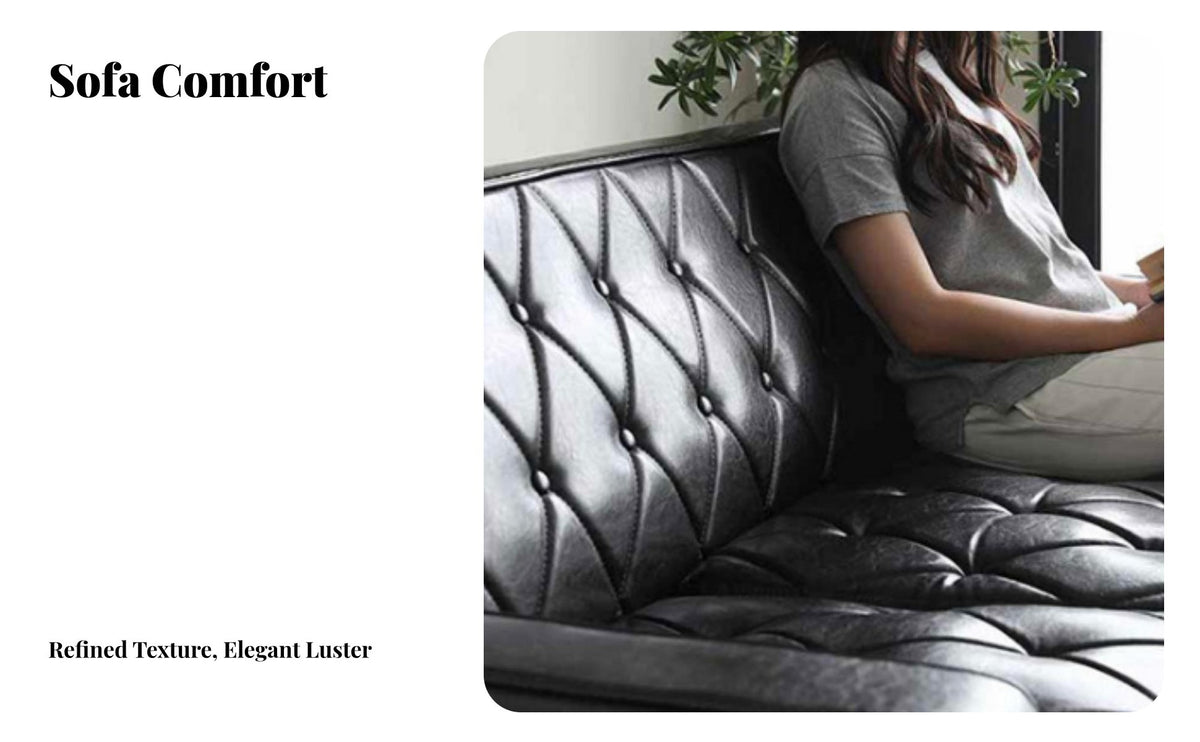 Nordic Influence 3-Seater rugged Settee Modern Design Multi-Piece Seating Group Minimalist look Sofa Designer Look for Small Apartment Dwellers, Interior Designers, Office Managers, Reception Area, Lounge