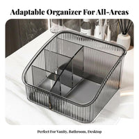 Multi-Compartment Cosmetic Case Transparent Design Multi-Compartment storage organizer