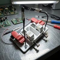 Wire Soldering Fixture Heat-Resistant Wire Clamp with Ceramic Jaw Adjustable