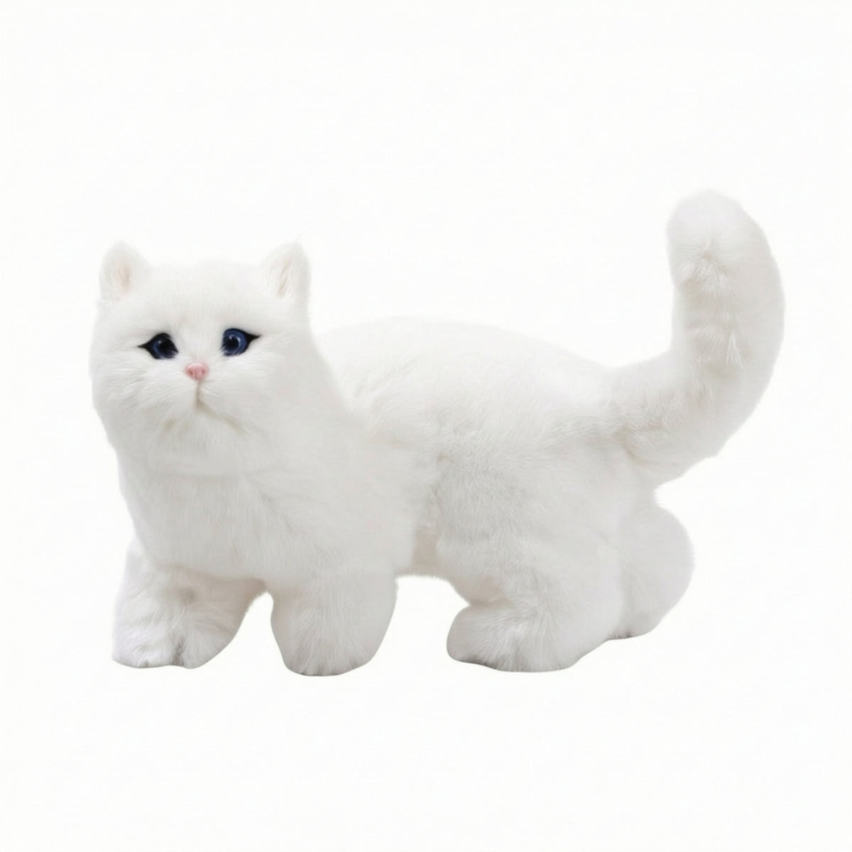 Cat Figurine Naturalistic Cat Ornament Compact Sculpture for Animal Lovers, Desk, Shelf