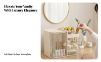 Desktop Cosmetic Cabinet With Drawers Multi-Compartment Storage Box for Students