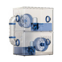 Transparent Hamster Enclosure Well-Ventilated Clear Acrylic Hamster Enclosure
