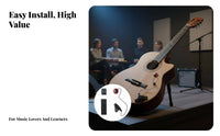 Non-Invasive Acoustic Pickup High-Fidelity Sound Universal String Instrument Pickup Acoustic Guitar Transducer