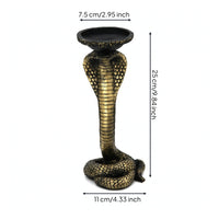 Snake Candle Holder Striking Candlestick Dramatic for Goths
