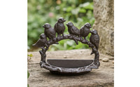 Cast Iron Bird Feeder Rustic Pedestal Bird Feeder Decorative for Yard, Gardeners