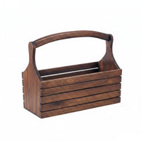 Wooden Hand Basket Vintage Design Rustic Wood Basket Decorative for Living Room