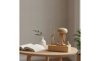 Jellyfish Figurine Minimalist Jellyfish Sculpture Decorative Aquatic Decor for Simplicity Lovers