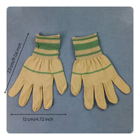 Knitted Work Gloves Non-Slip Two-Tone Work Gloves Breathable for Factory Workers