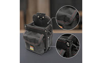 Reinforced Electrician Tool Pouch Heavy-Duty Tool Pouch with Belt Loop Compact Wear-Resistant for Electricians
