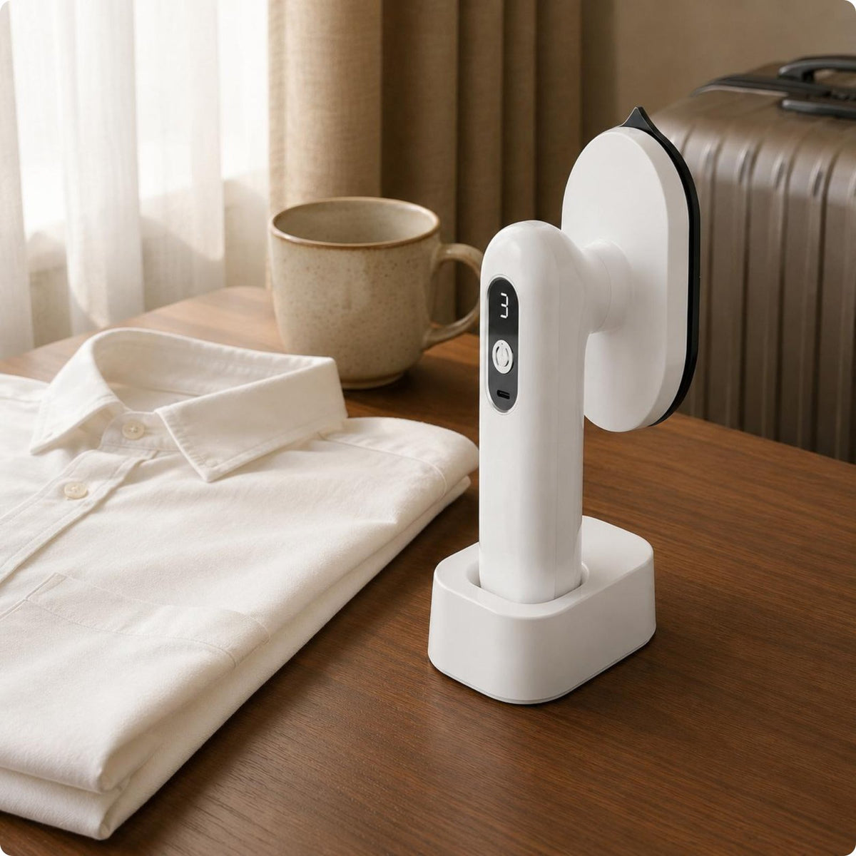 Rechargeable Handheld Iron Compact Home Appliance Digital Display