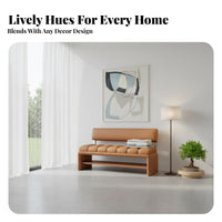 Tufted Backrest Bench Comfortable Seating Upholstered Seat Modern Design 400 Lbs Weight Capacity for Families, Entryway, Hallway