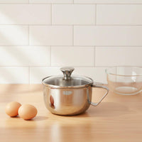 Lidded Egg White Separator Perforated Egg White Separator Cup Polished Silver