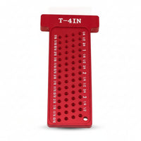 Perforated Woodworking T-Shaped Ruler Ruler Laser Engraved Precision Marking T Rule Long-Lasting Scriber Marking Line Ruler Sturdy for Carpenters