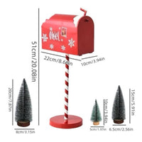 Christmas Mailbox with Trees Outdoor Christmas Mailbox Indoor for Photographers