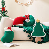 2025 Christmas Throw Pillow Decorative Plush Cushion