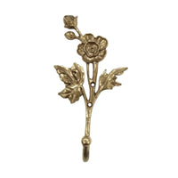 Botanical Wall Hook Wall Mounted Hanger Textured Hardware for Washroom