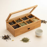 Tea Bag Organizer Box Sturdy Construction Household Storage for Kitchen, Pantry