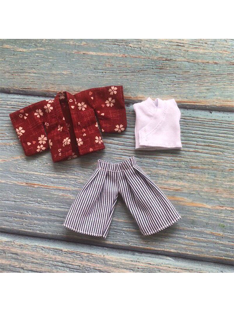 OB11 Doll Kimono Set for 11cm Dolls - Men's Kimono