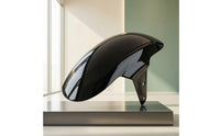 Glossy Black Motorcycle Front Mudguard Streamlined Mudguard with Mounting Bracket Direct Fit Front Mudguard Bracket Aftermarket