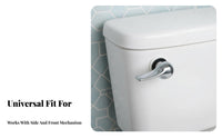 Side-Mount Single Push Flusher silver-toned Finish Flush Mechanism for Plumbers