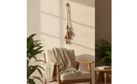 Pleasant Bell Ornament with Rope Loop Rustic Bell Cluster with Rope Charming Hanging Wind Chime Lightweight for Porch