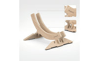 Freestanding Wooden Bike Stand Natural Bike Display Stand Compact Bike Storage Rack Sturdy for Living Room