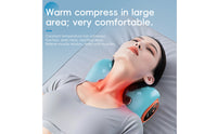 Ergonomic Neck Massage Pillow Vibrating Neck Massager Pillow Compact for Travel