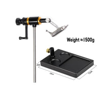 Rotary Fly Tying Vise Weighted Base Fishing Tool Metal