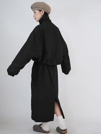 羽绒服套装女冬两件套2025新款短款白鸭绒外套搭配过膝长款半身裙