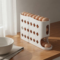 Weighted Feed Egg Holder Space Saving Rolling Egg Dispenser Keeps Eggs Crisp