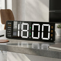 Weekday Indicator Digital Alarm Clock Battery Powered LED Alarm Clock