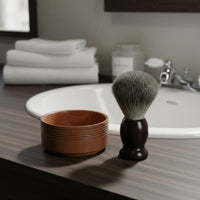 Wooden Shaving Bowl Long-Lasting Personal Care Even Finish for Men
