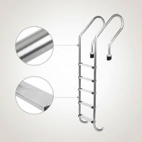 5-Step Pool Ladder Anti-Slip Pool Ladder with Handrails Heavy-Duty for Homeowners, Backyard