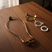 Light Bracket with Adapter Rings Compact Light Harp Kit Wire Frame Lampshade Holder Adaptable for Amateur Builders, Hobbyists
