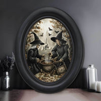 Halloween Crow Ghost Witch Picture Frame for Wall Decor
