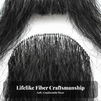 Traditional Appearance Long pale Stage Beard and Eyebrows Performance Quality Character Disguise Kit stick-on Theatrical prop genuineistic Look for lyric theater actors, Halloween aficionados, Cosplayers, Cosplay events, medieval Fairs