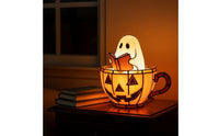 Halloween Specters Figurine with Book | Warm Glowing, Specters Lamp, for Bedside Table
