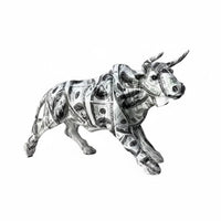Wall Street Bull Figurine Artistic Design Bull Statue Gift Box Included Home Decor